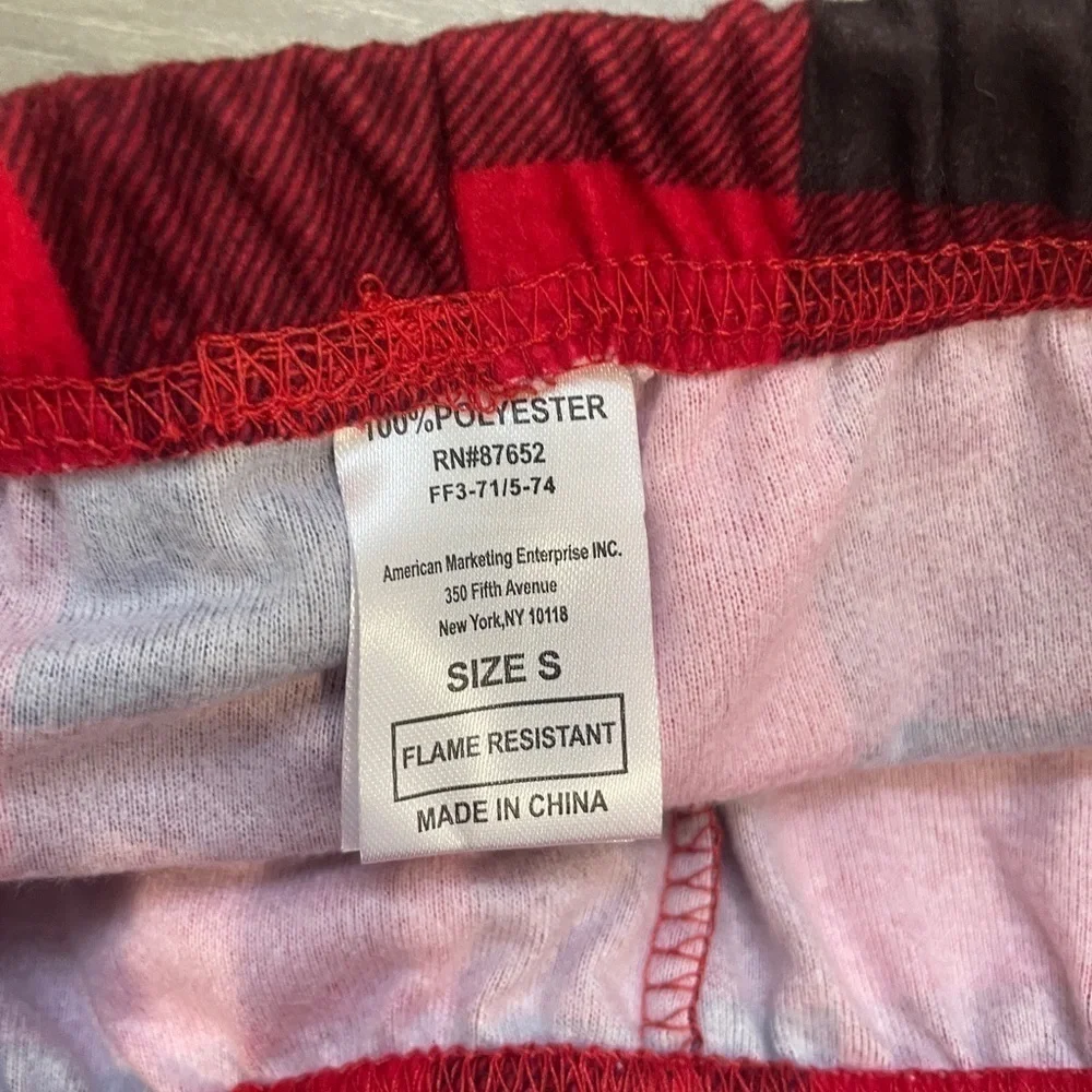Kids Red Flannel Pajama Bottoms